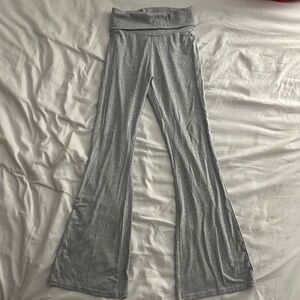Gray Flared Yoga Pants